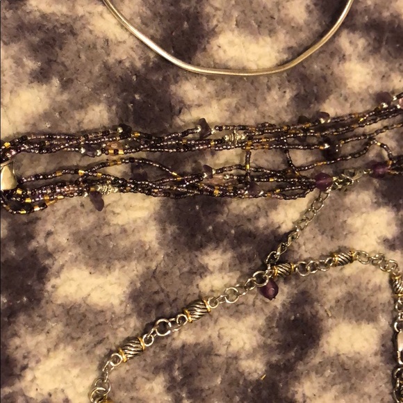 Necklaces 3, amethyst. - Picture 4 of 7